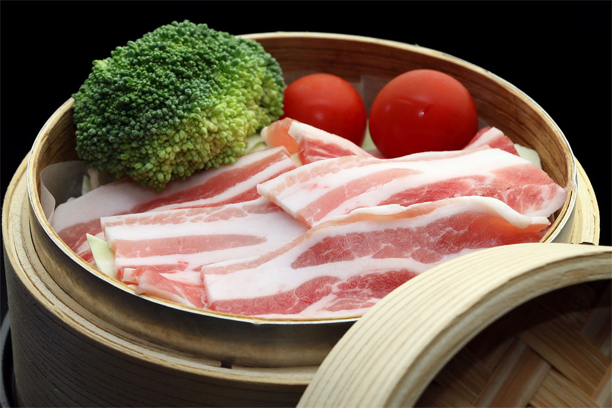 黒豚のせいろ蒸し